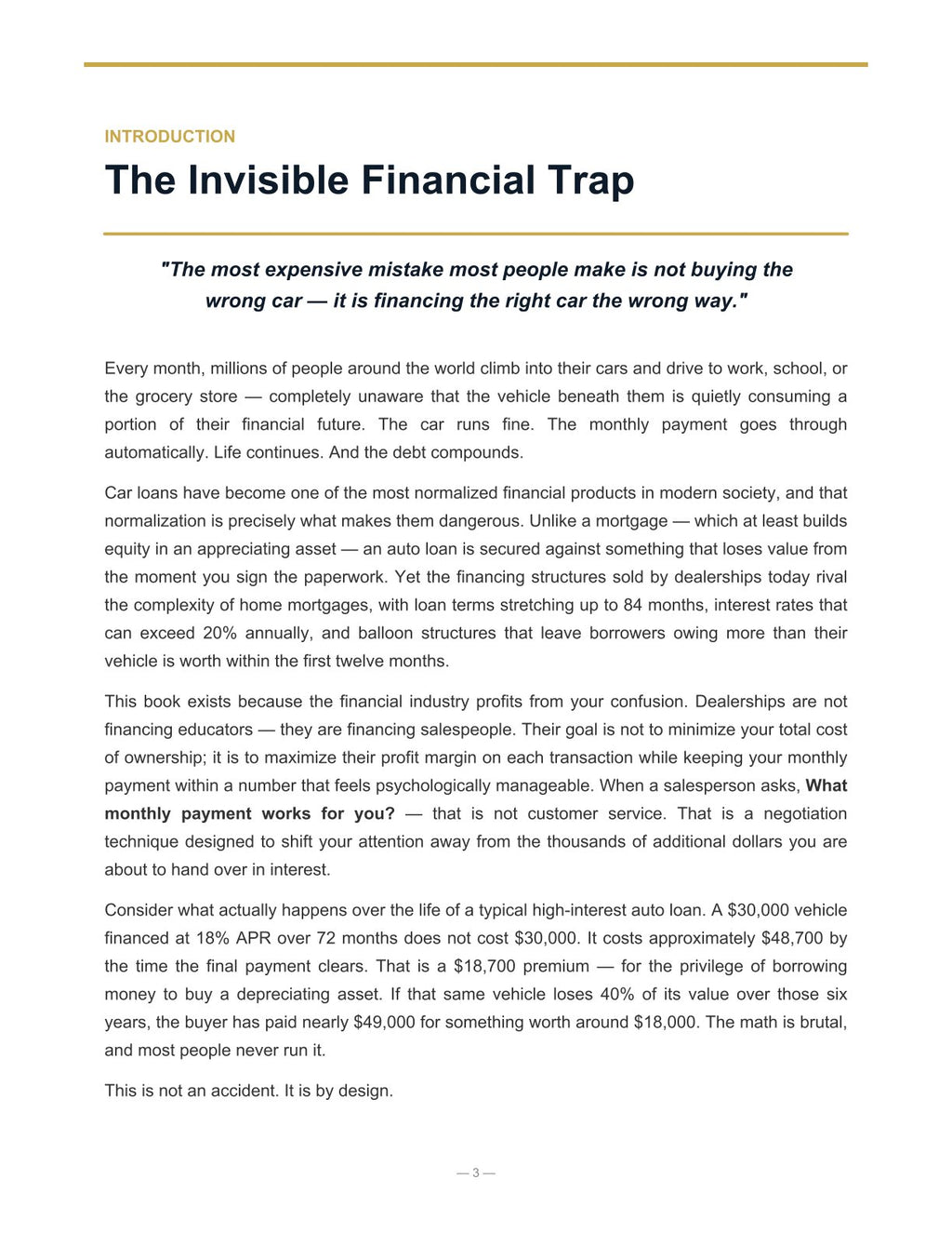 The Car Loan Escape Plan — Escape High-Interest Auto Loans & Take Back Your Financial Life