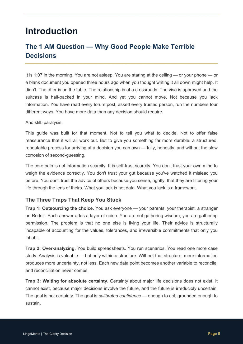 The Clarity Decision — The 6-Step Framework for Life's Biggest Choices