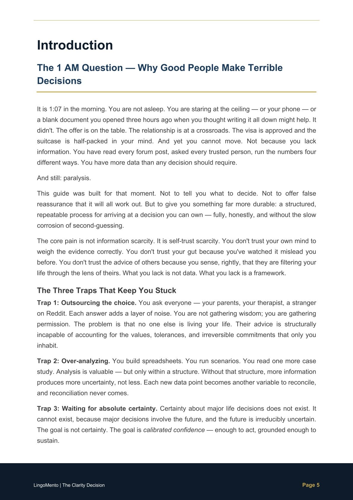 The Clarity Decision — The 6-Step Framework for Life's Biggest Choices