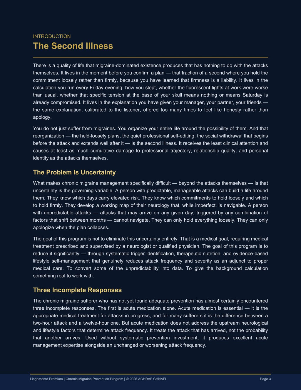 LESS: The 12-Week Migraine Prevention Program — Smart Tracking, Nutrition & Evidence-Based Self-Management (PDF Guide)