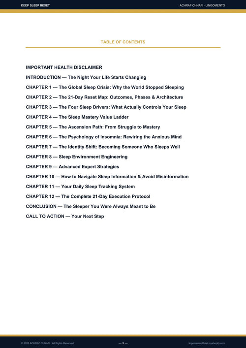 Deep Sleep Reset — The 21-Day Scientific Protocol to Eliminate Insomnia & Wake Up Fully Recharged