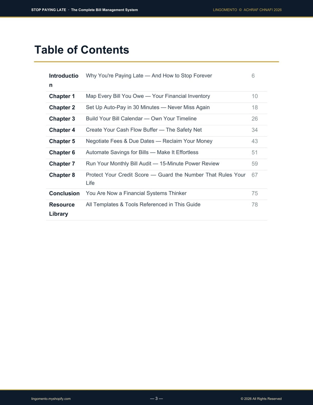 Stop Paying Late: The Complete Bill Management System