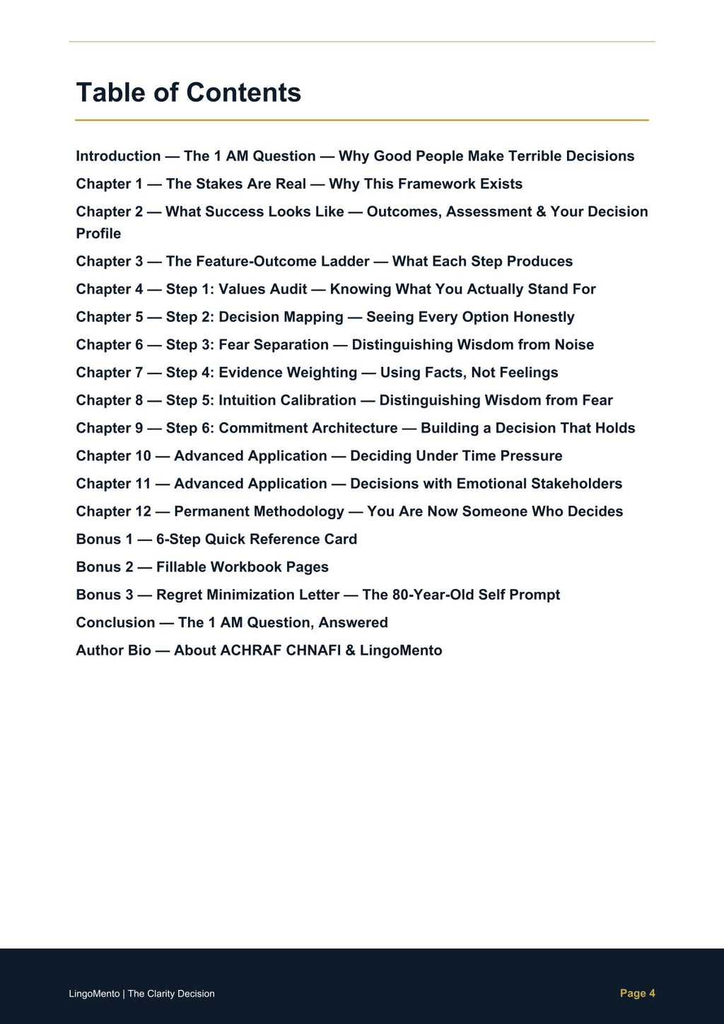 The Clarity Decision — The 6-Step Framework for Life's Biggest Choices