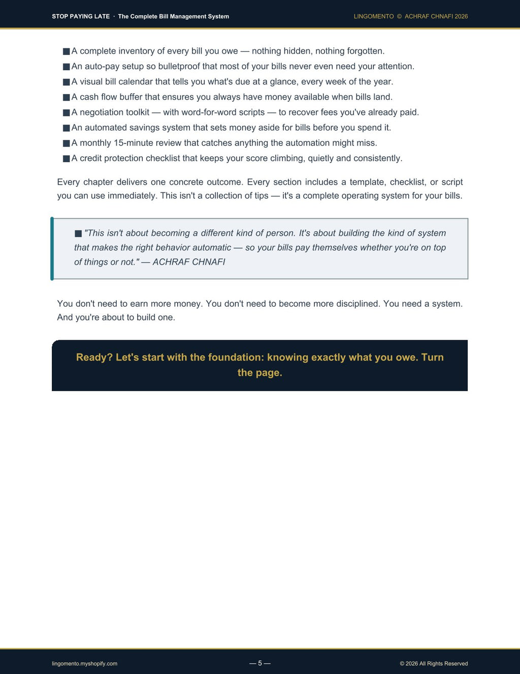 Stop Paying Late: The Complete Bill Management System