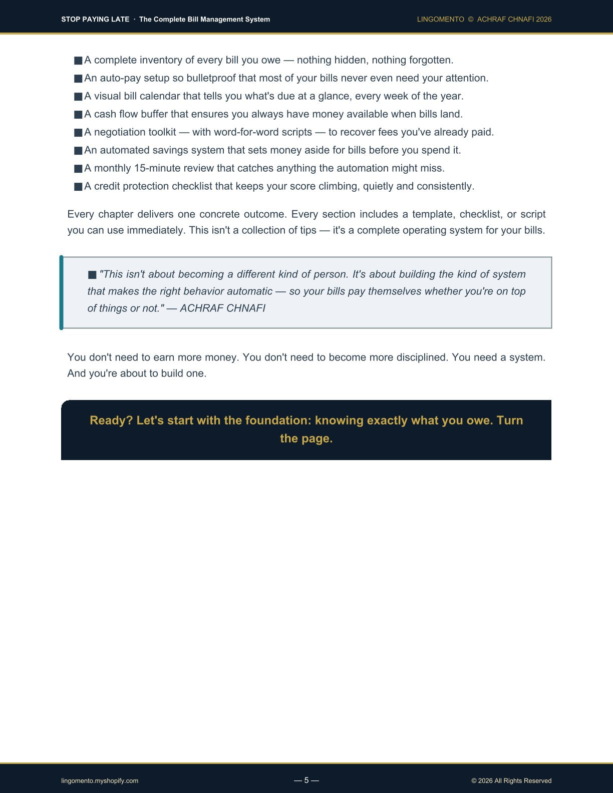 Stop Paying Late: The Complete Bill Management System