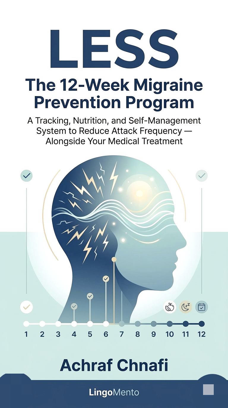 LESS: The 12-Week Migraine Prevention Program — Smart Tracking, Nutrition & Evidence-Based Self-Management (PDF Guide)