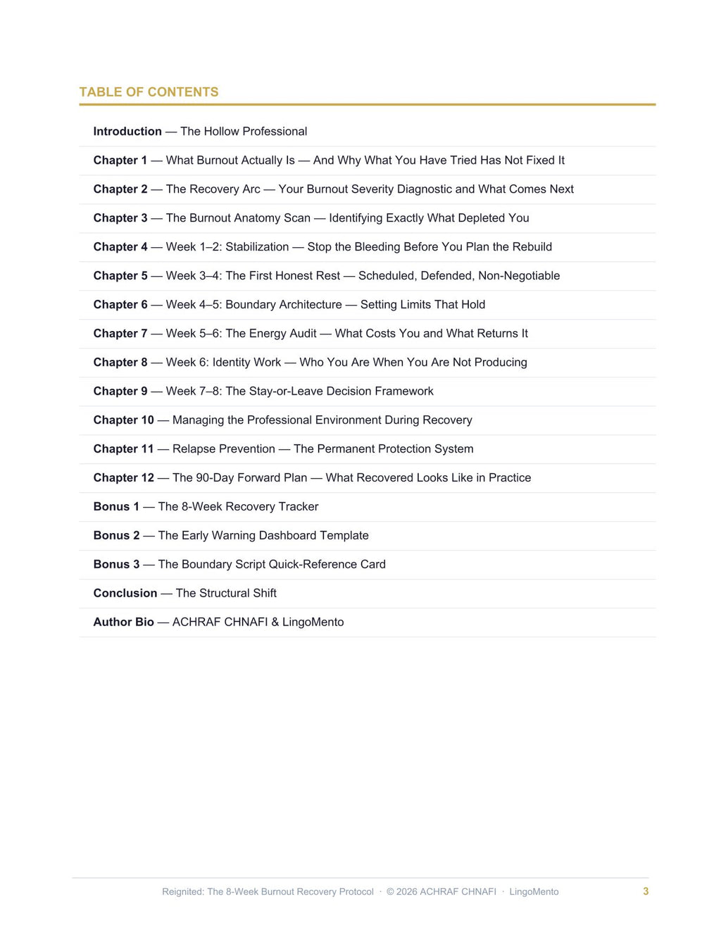 Reignited: The 8-Week Burnout Recovery Protocol