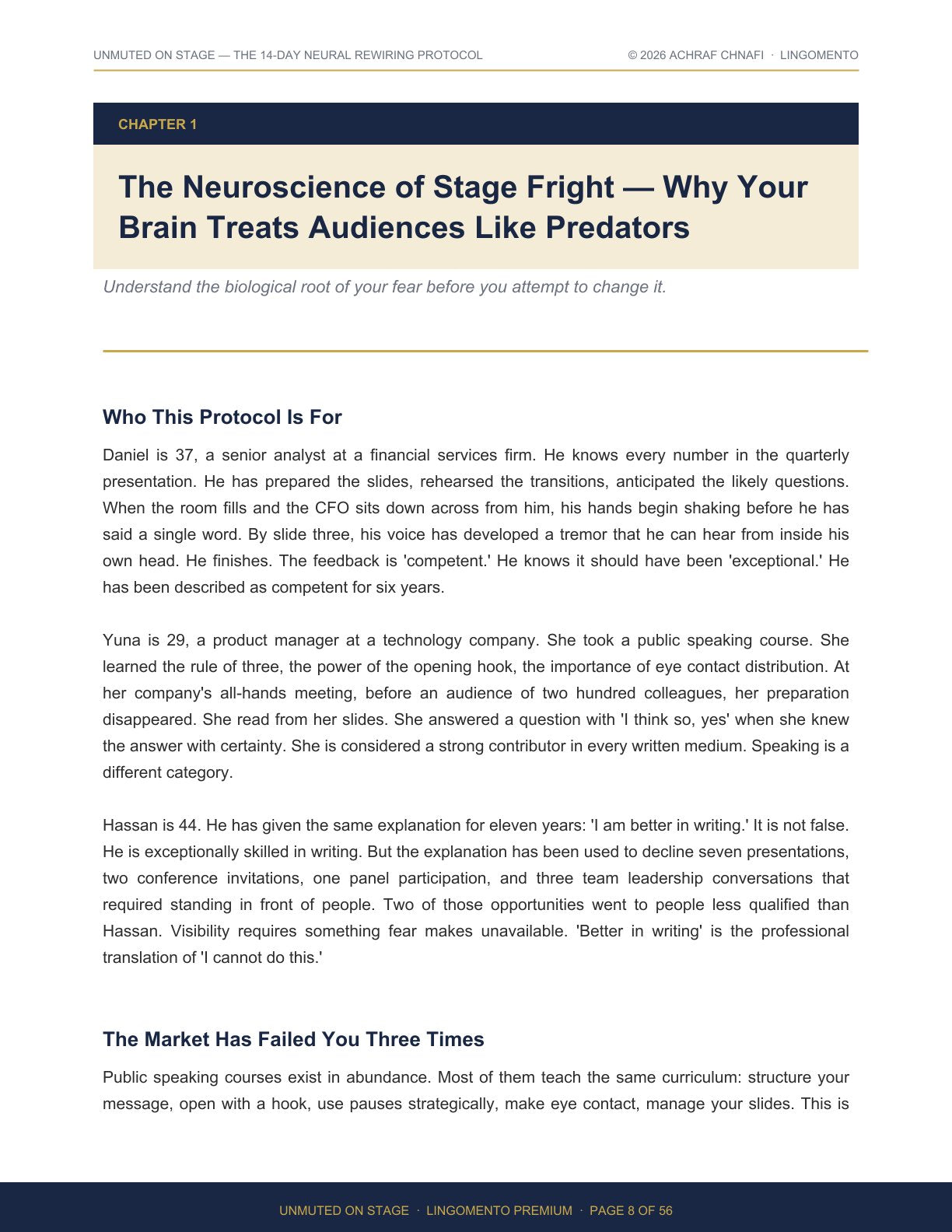 Unmuted on Stage — The 14-Day Protocol to Kill Your Fear of Public Speaking