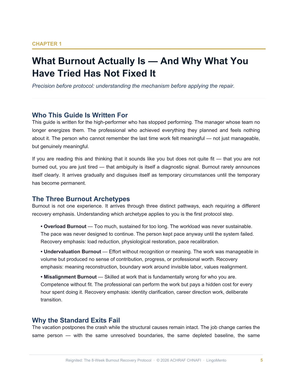 Reignited: The 8-Week Burnout Recovery Protocol