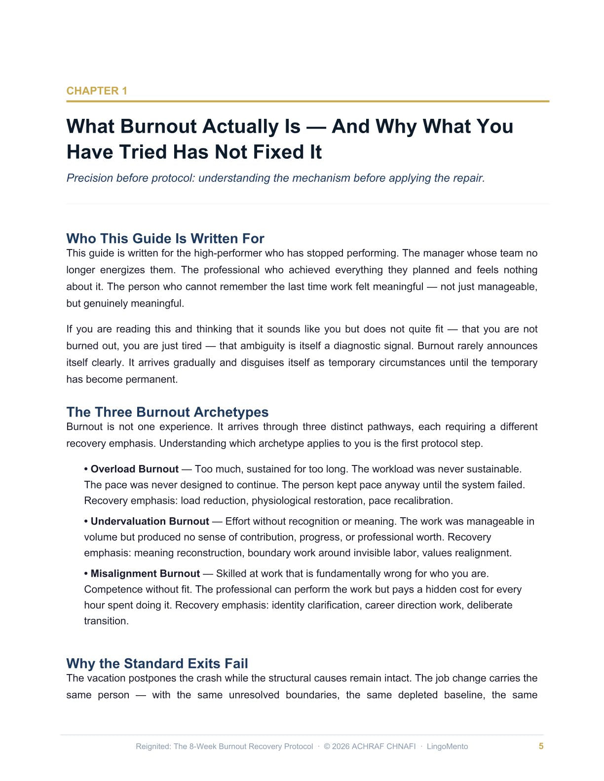 Reignited: The 8-Week Burnout Recovery Protocol