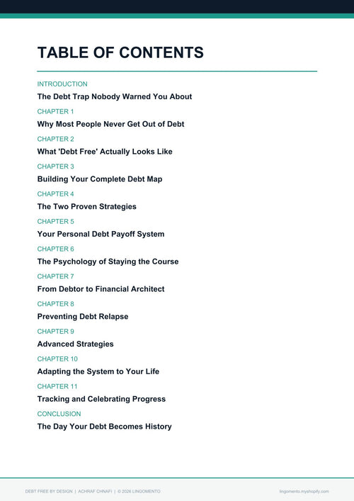 Debt Free By Design — The Step-by-Step System to Eliminate Credit Card Debt, Personal Loans & Financial Anxiety