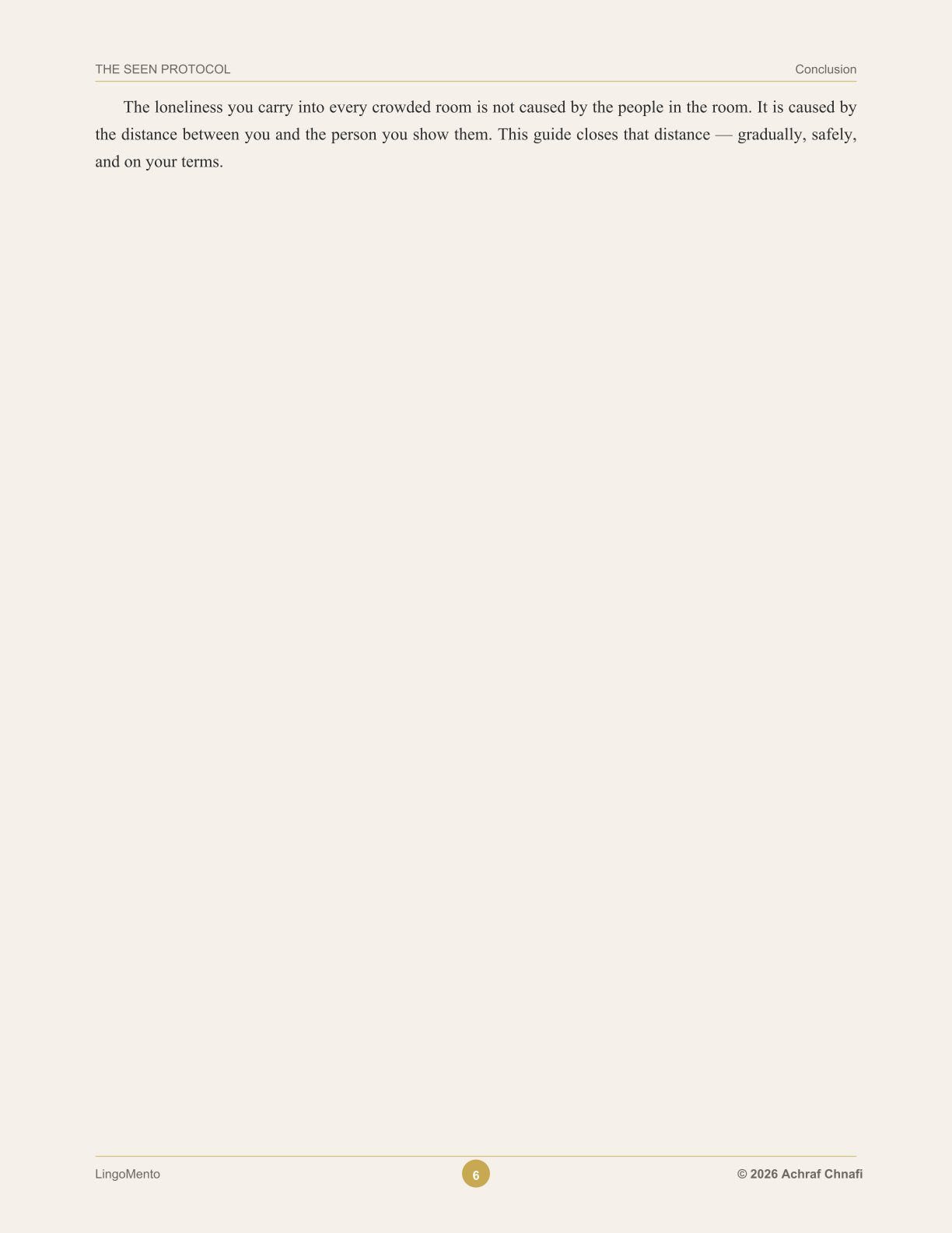 The Seen Protocol — A Graduated System for People Who Are Liked by Everyone and Known by No One