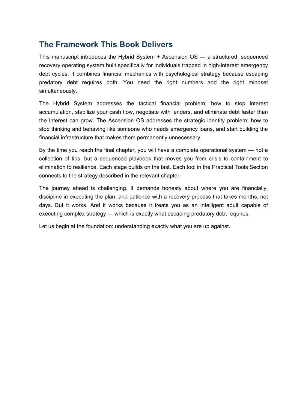 The Payday Loan Escape Blueprint