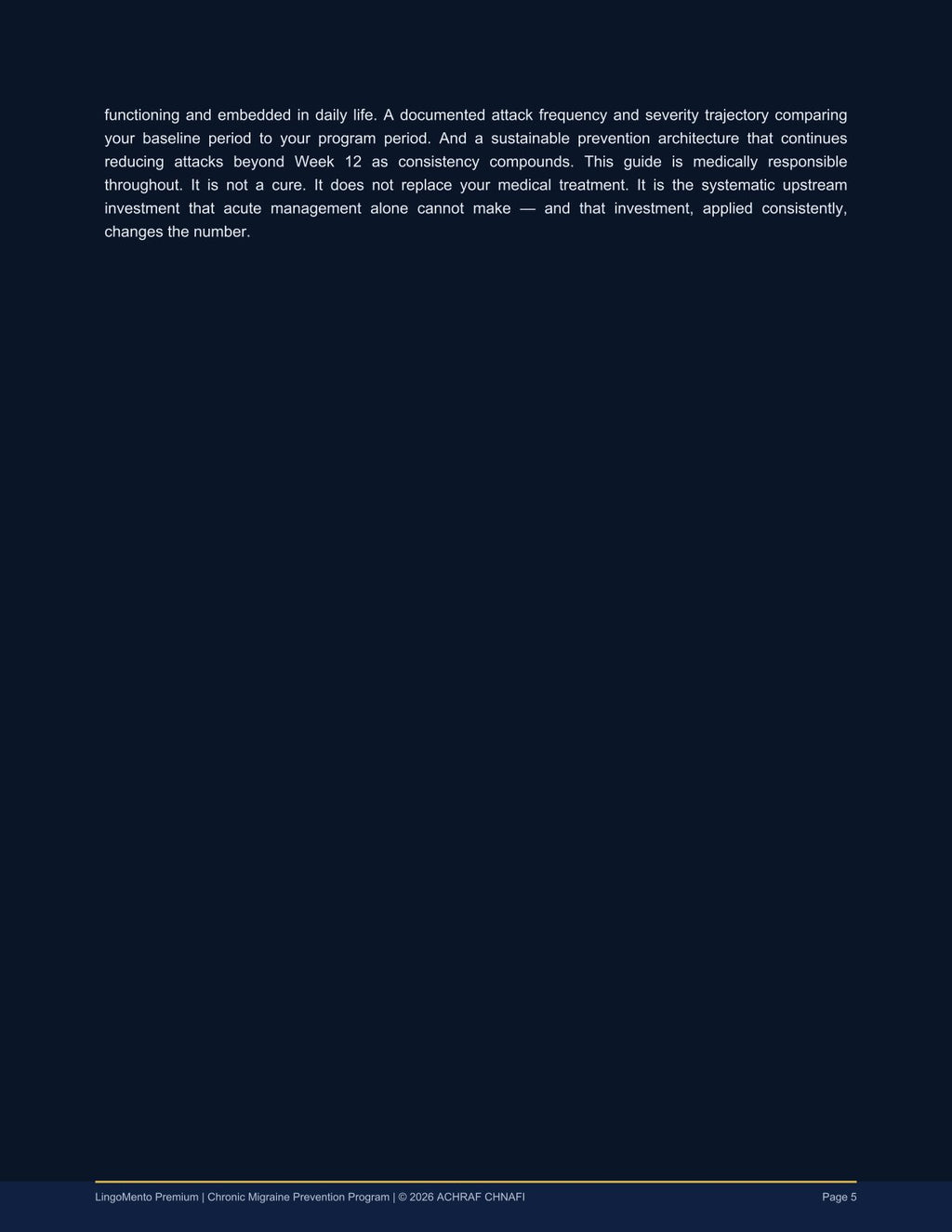 LESS: The 12-Week Migraine Prevention Program — Smart Tracking, Nutrition & Evidence-Based Self-Management (PDF Guide)