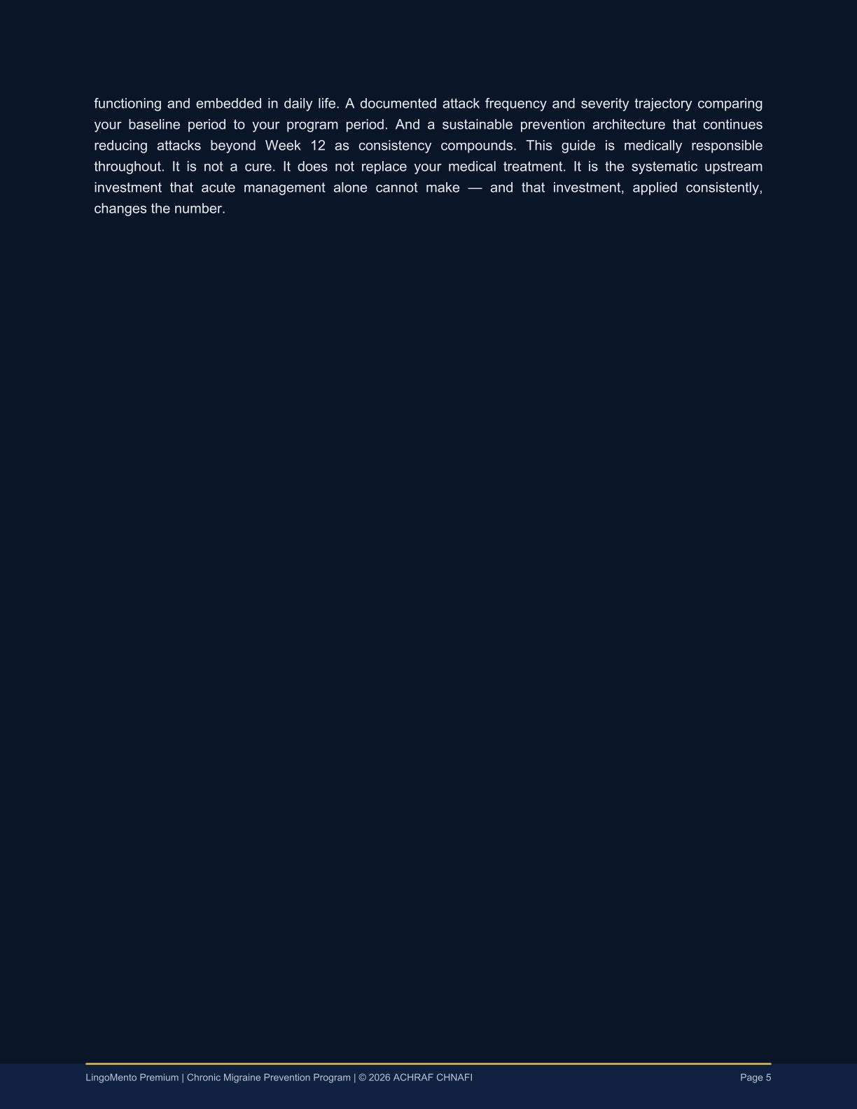 LESS: The 12-Week Migraine Prevention Program — Smart Tracking, Nutrition & Evidence-Based Self-Management (PDF Guide)