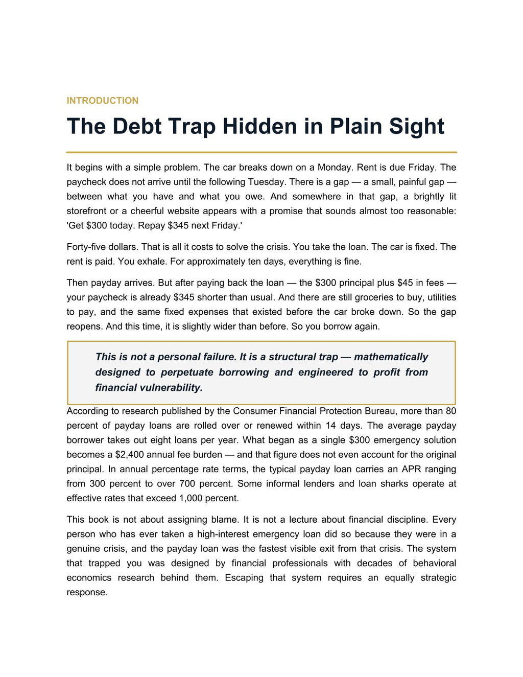 The Payday Loan Escape Blueprint