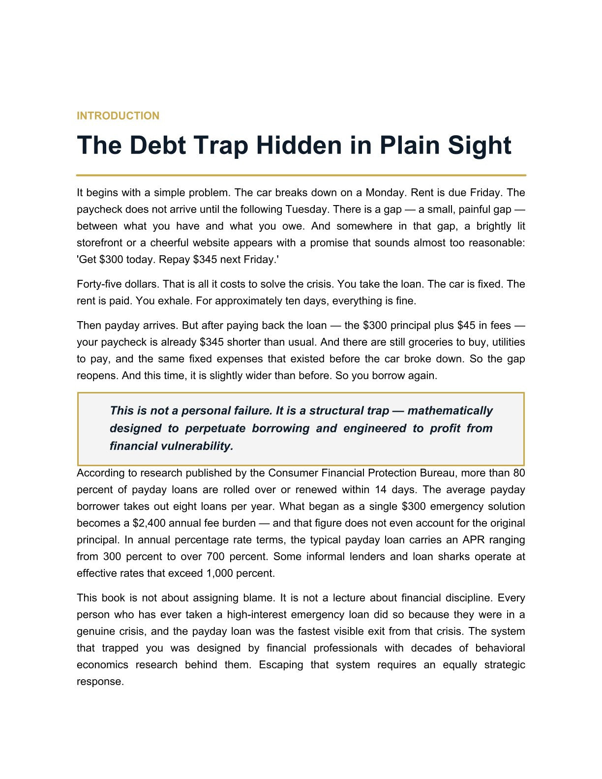 The Payday Loan Escape Blueprint