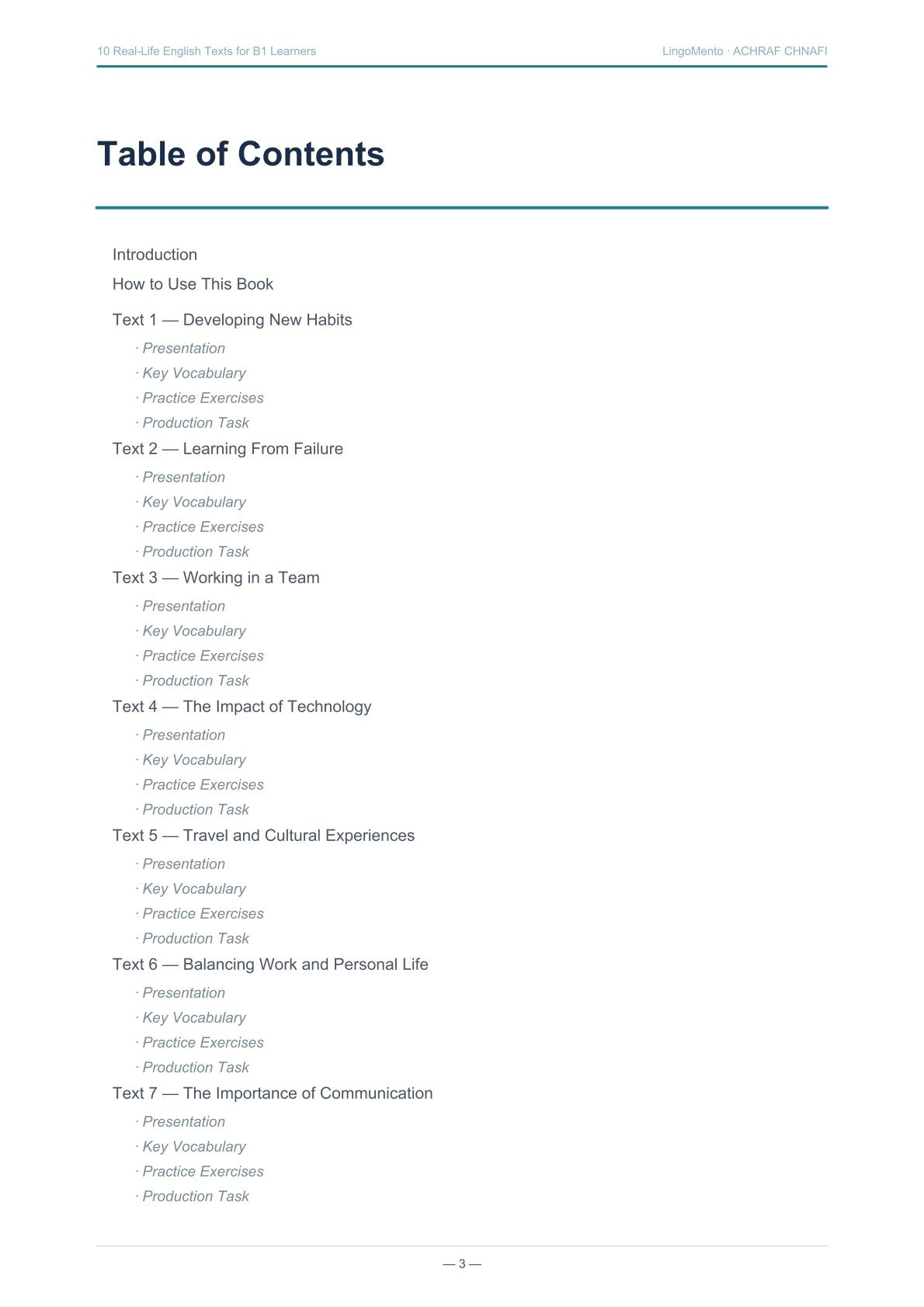 10 Real-Life English Texts for B1 Learners — Reading, Writing & Vocabulary Practice (PDF)