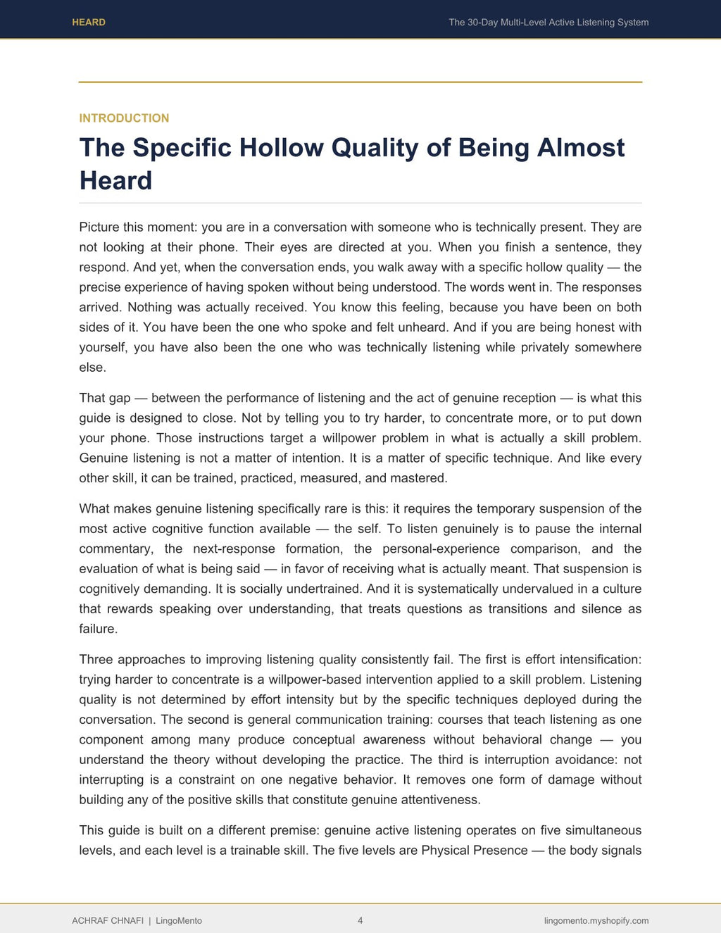 Heard: The 30-Day Active Listening System