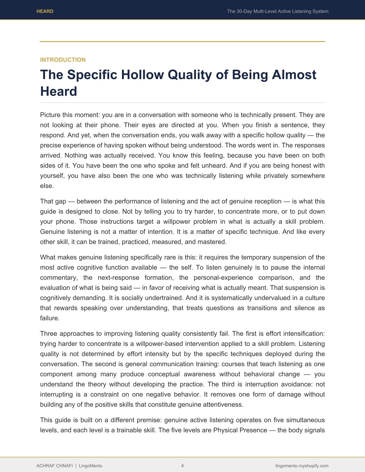 Heard: The 30-Day Active Listening System